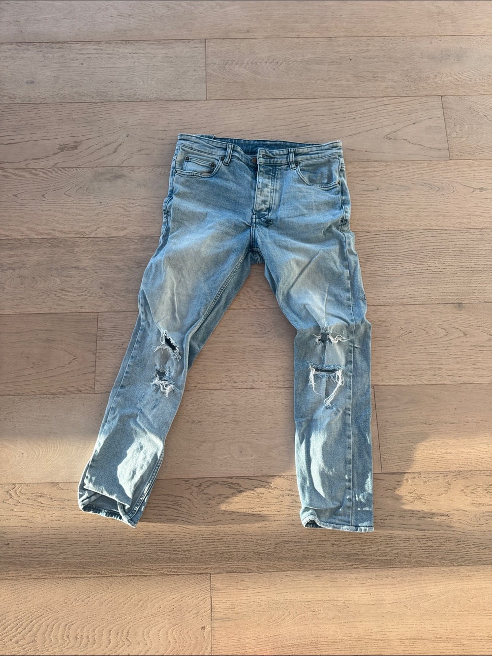 Ksubi Light Blue Ripped Skinny Jeans